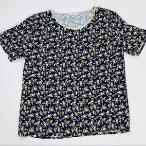 Anthropologie LACAUSA Floral Shirt SZ XS